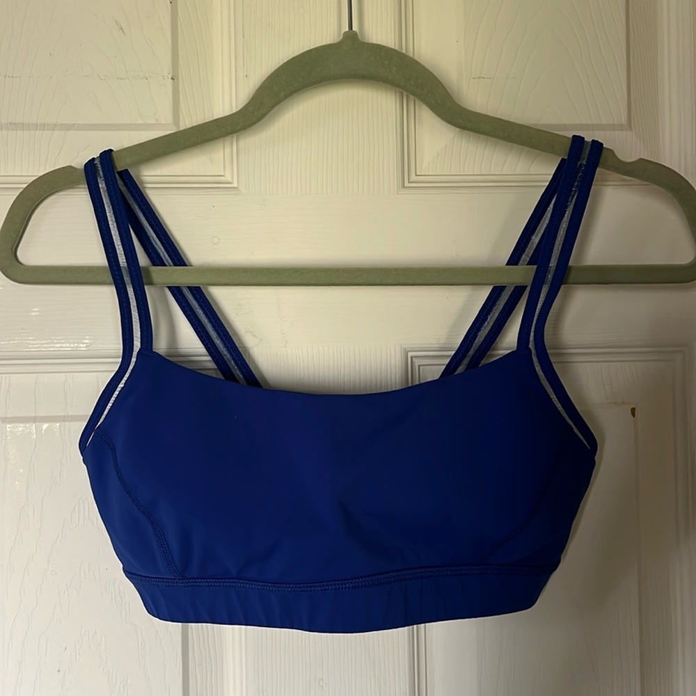 Lululemon Blue Padded Luxtreme Light Support Strappy Sz XS/S